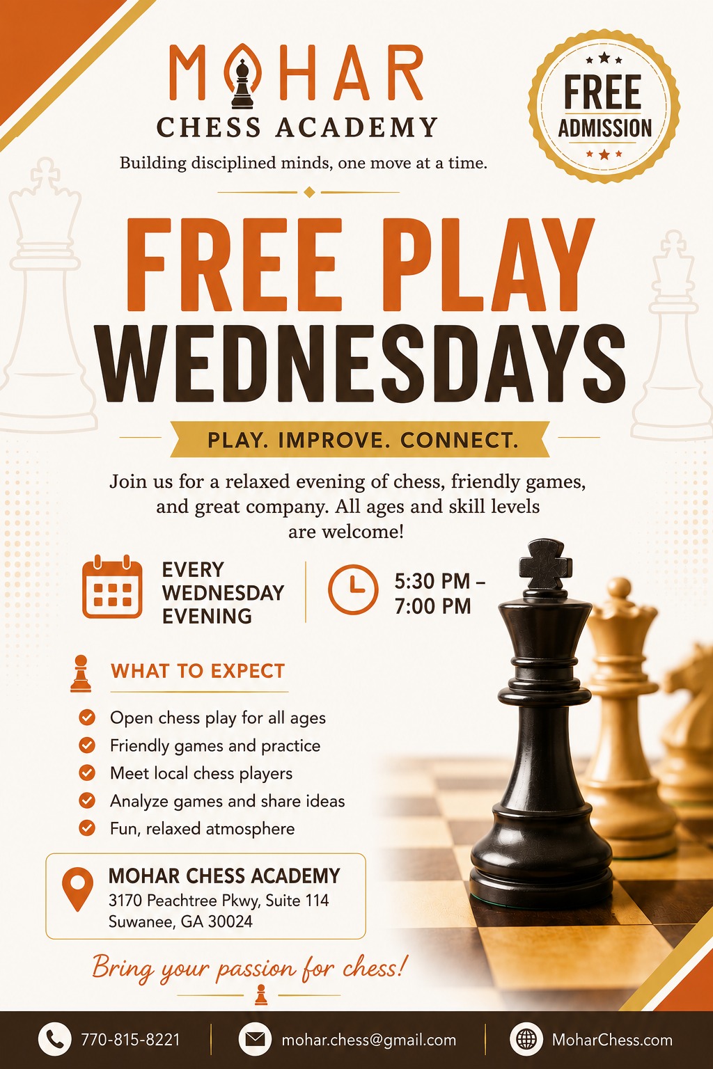 MoharChess event flyer 1