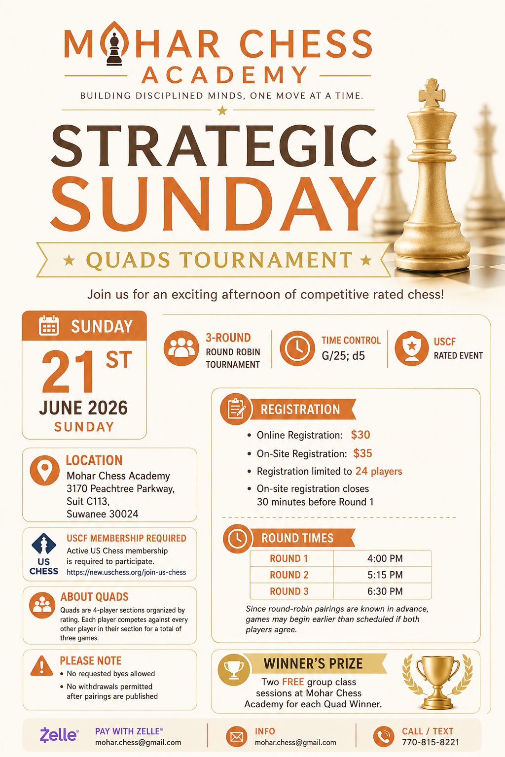 MoharChess event flyer 2